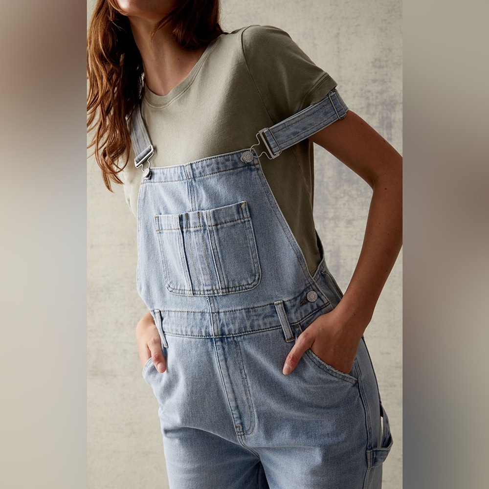 PacSun Light Blue Denim Coveralls Overalls EUC Women’s Size - XS